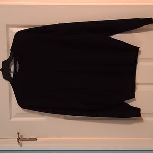 Carnoustie Wool Black V neck sweater Large